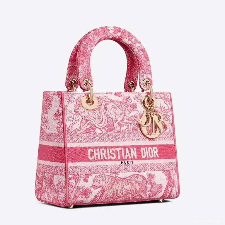 Cheap Medium de D-lite Bag Rose Jouy Motif Toile Lady Canvas 0430 Luxury